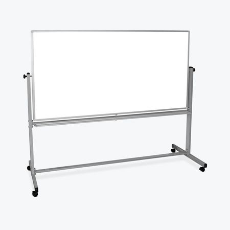 LUXOR 72"W x 48"H Double-Sided Magnetic Whiteboard MB7248WW